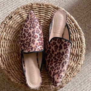 Faux velvet mules, size 12, will fit medium to slightly wide foot. Never worn